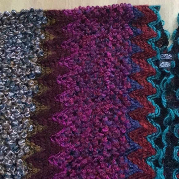 RARE Anthropologie Knit Fringe Kimono Shawl Cape Poncho Free People - Picture 16 of 16